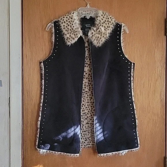 dennis basso Jackets Coats Faux Fursuede Vest By Dennis